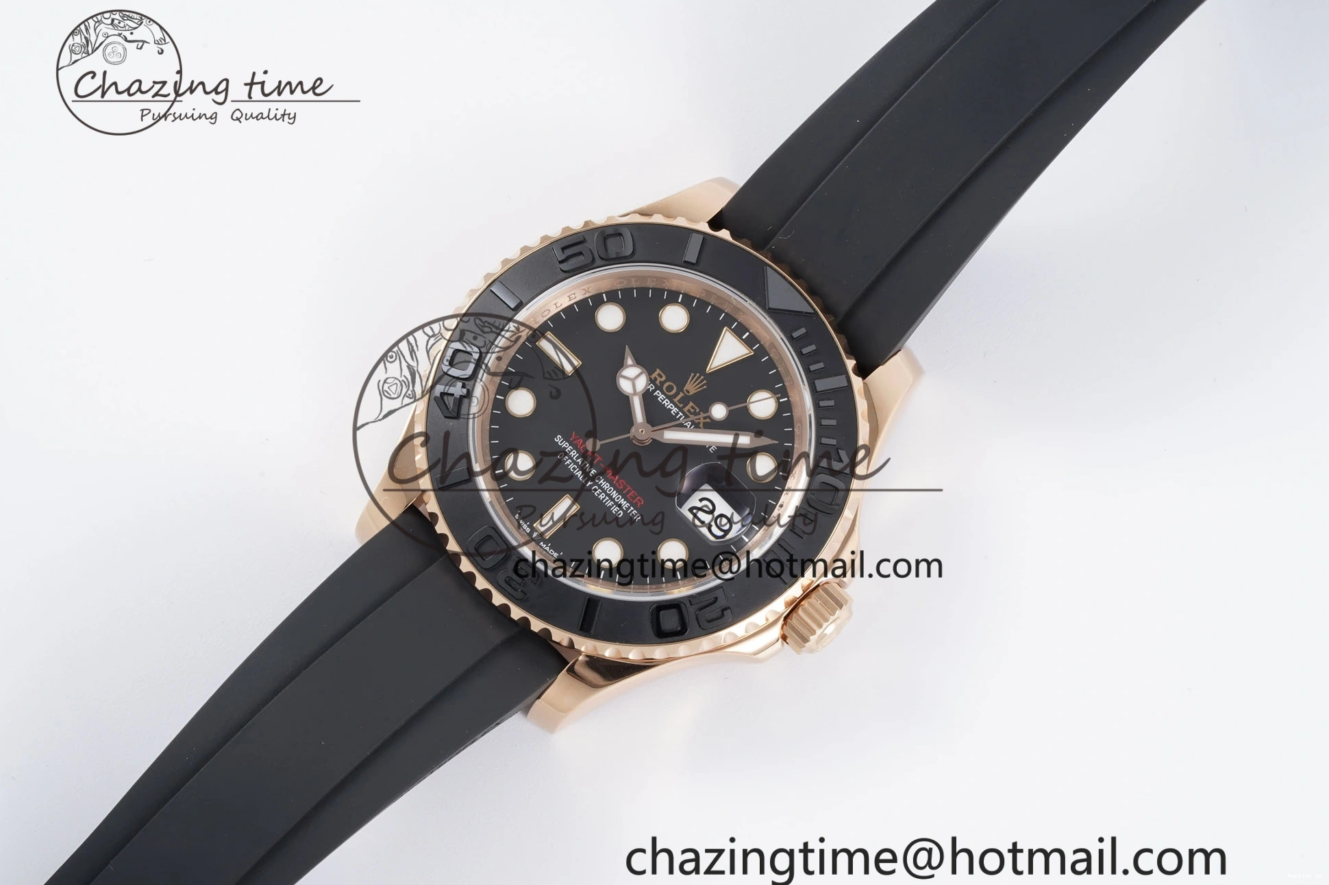 0107 ZeroBulk Yacht-Master 126655 VSF 1:1 Best Edition Black Ceramic Bezel on Oysterflex Rubber Strap VS 2026